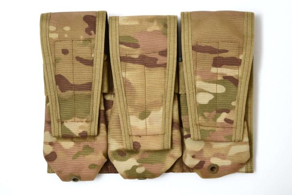 8-fields triple pouch for M4/AK/G36-multicam